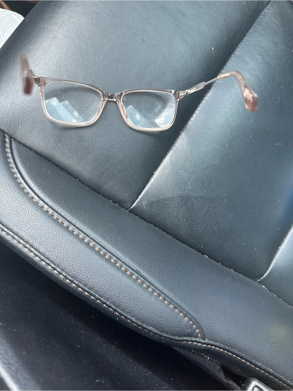 Lucky brand Clear Pink Rectangular Women's Eyeglasses 52-17-140 VLBK415